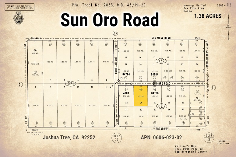 Sun Oro Road