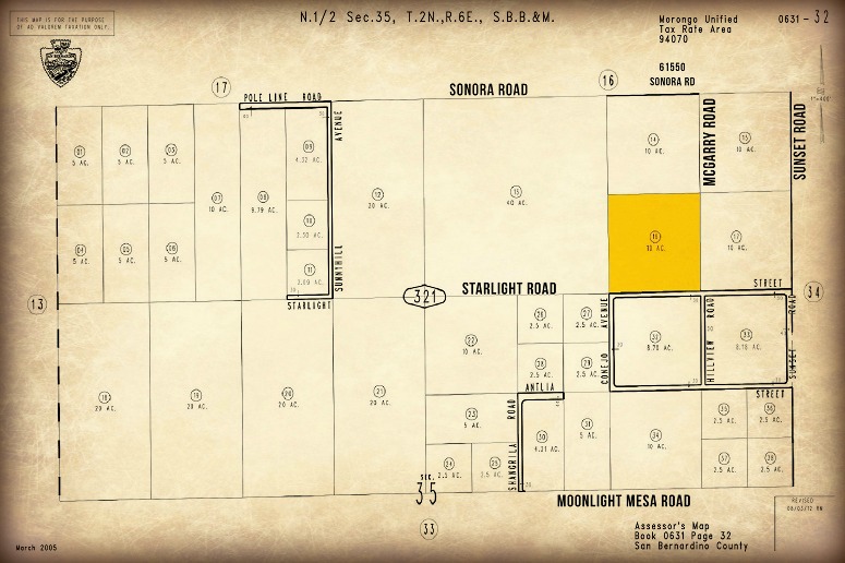 Joshua Tree Raw Land For Sale