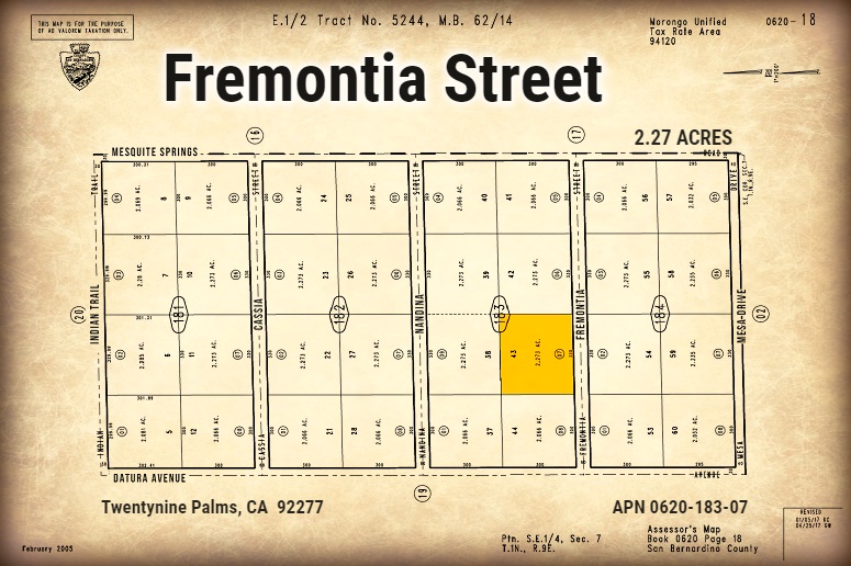 Fremontia Street