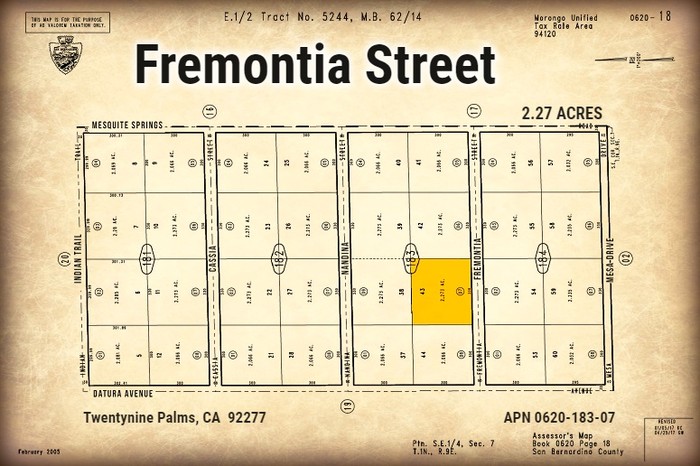 Fremontia Street