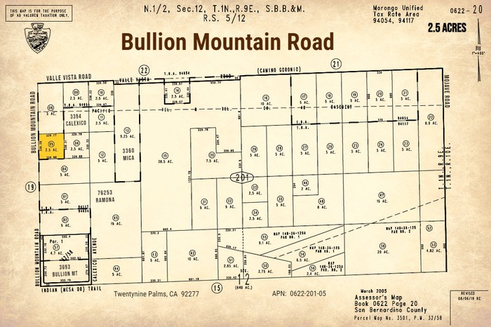Bullion Mountain Road