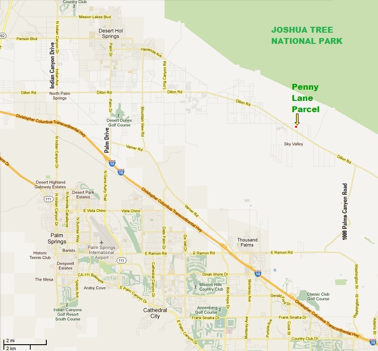 Desert Hot Springs Map